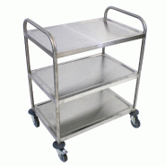 Chariot de débarrassage inox 3 niveaux | Craven - P479_1