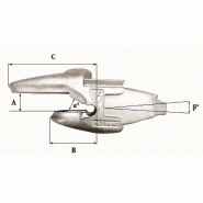 Dents de godet Fastkey FK9 1550 PA 0° - 21,5 kg - Dimensions précises et épaisseur de lame 50 mm_1