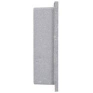 Vidaxl niche de douche gris mat 41x36x10 cm 151389_1