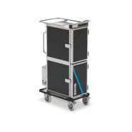 Chariot Distributeur de repas en multi-portions et sur plateaux - conception robuste et maniable -  Servitherm_1