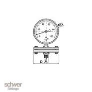MR-PM - Manomètres à membrane - Schwer Fittings - Type RMG à bain de glycérine - Plage -20°C à 70°C - Précision classe 1,6_1