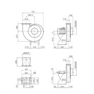 Vsaa 42 - ventilateur centrifuge industriel Plastifer - très haute pression - polypropylène et moteur réglable_1