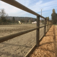 Arena - clôture bois carrière_1