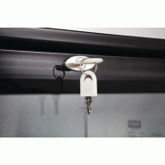 Arrière-bar une porte pivotante Série G noir 138L GL001 Polar_1