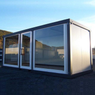 Bungalow Neuf Bulle de Vente - Série Renforcée V1 - 6 mètres - Façade Vitrée - 13,2 m²_1