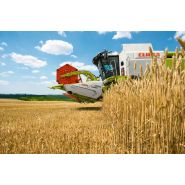 Moissonneuse-batteuse CLAAS avec chenilles TERRA TRAC pour compaction minimale
