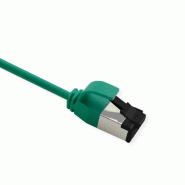 ROLINE Cordon Cat.8 (Classe I) U/FTP, Slim, fils tressés, LSOH, vert, 0,15 m_1