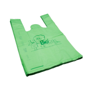 425 sacs bretelles biodégradables verts renforcés 24+14×40 cm_1
