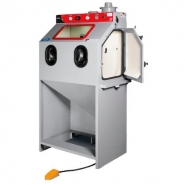 Cabines de sablage cycloniques à injecteur - 370 et 1350 L - Filtration HEPA et buse en carbure de bore_1
