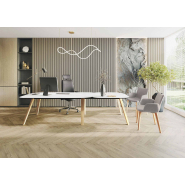 Fauteuil ergonomique de direction Munik - Confort optimal avec réglages personnalisés et revêtement en cuir noir_1