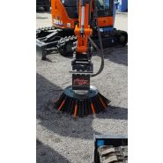 Brosse à désherber Attec - Respectueuse de l'environnement - Pour trottoirs, caniveaux, routes et parkings_1