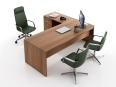 Bureau de direction KENNEDY avec retour et caisson - Kesiolt_1