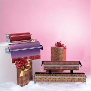 Dévidoir mural pour papier cadeau - Largeur 65 à 75 cm - Pour bobine jusqu'à 300 m - Gris_1