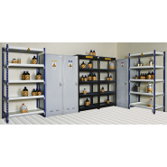 Rayonnage en Polyéthylène - Réf AMS 1480 - BIOLAB - Résistant aux produits chimiques corrosifs - Capacité 180L_1