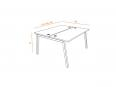 Bureau bench 2 personnes HÉRITAGE P70 cm - Normatic_1