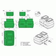 Cuve de poste de relevage : 500 litres