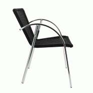 Fauteuil terrasse restaurant Mandelieu - NOIR_1