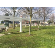 Borne escamotable en acier-béton Ø168 mm - épaisseur 4 mm - longueur 1000 mm - scellée à 500 mm avec béton dosé à 350 kg - capuchon en option_1