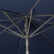 Parasol rond Bolero Seville 3m bleu marine_1