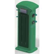 Borne eau et électricité pour camping, équipée d'un clavier à code, monnayeur /  I-Drelec_1