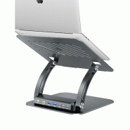 EXSYS EX-1224HM Support pour ordinateur portable, avec station d'accueil USB-C 7 en 1 amovible_1