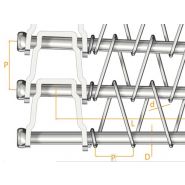 Virabande - bandes transporteuses métalliques Tissmetal - inox - élimine les transferts - conception courbe et droite_1