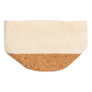 Panier à pain - corbeille en coton et liège naturel - couleur naturelle - poids 43,33 g_1