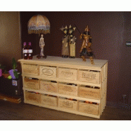 Casier à bouteilles et à caisses de vin : combi 4 - 12 compartiments, capacité 252 bouteilles_1