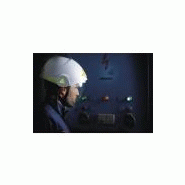 Casque de chantier double coque ABS avec visière escamotable intégrée - Onyx - Protection électrique et confort ajustable_1