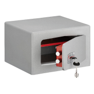 Coffre-fort Bran 1 - 2 pênes, serrure double panneton, haute sécurité et finition grise_1