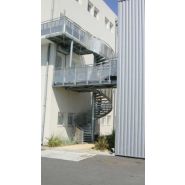 Escalier hélicoïdal YSOFER - modèle ysovoile - passage 1UP ou 2UP - finition galvanisation à chaud_1