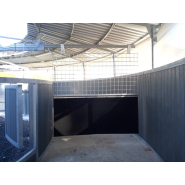 Marcheur CTL circulaire en résine PVC pour 6 chevaux - Modèle semi couvert, diamètre 15 m_1