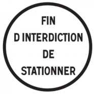Panneau d'interdiction B39 - Fin d'interdiction personnalisable - WP Signalisation_1