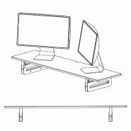 VALUE Support pour écran / ordinateur portable, réglable en hauteur, extra-large_1