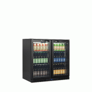 Arrière - bar 2 portes vitrées à charnières et 4 clayettes chromées - 182 L | Tefcold - BA26H_1