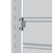 Fixation panneau centrale - gris alu - pour panneau 20mm sur montant Ø 60mm_1