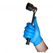 Gants de protection chimique - nitrile non poudré bleu 4,0gr 240mm - boîte de 100 - AP - 200001074_1