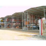Hall pour rayonnage à palettes - OHRA - Structure sur mesure avec toiture et bardage personnalisables_1