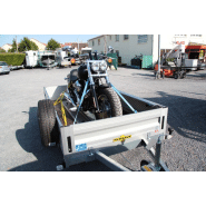 Remorque moto - Humbaur HA 1385 - 1 rail, rampe alu renforcée, anneaux d'ancrage_1