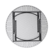 Table pliante de réception Hdpe ronde Nimes Ø150x74cm -blanche_1