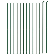Vidaxl clôture en treillis métallique avec bride vert 1,6x25 m 154172_1