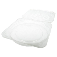Barquette transparente à couvercle attenant pour tartes Ø20x4cm par 250_1