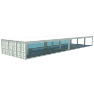 Container espace évènement 40 pieds pratique et esthétique adapté à vos projets_2