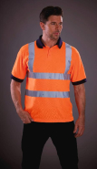 Polo manches courtes haute visibilité - Réf: YHVJ210 - Bandes réfléchissantes 3M - Marque Yoko_1