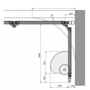 Porte de garage latérale Alpgate - largeur de vantail : 500 mm à 1350 mm - hauteur jusqu'à 8 m - acier ou acier inoxydable_1
