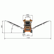 Équipement de tamisage Portafill 5000CT capacité de 300 tonnes par heure