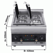 Cuiseur à pâtes électrique avec 4 paniers - 3 kW_1