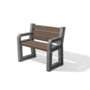 Fauteuil public TARLO - puriste et pratique - assise haute - Longueur 95 cm - ADS EQUIPEMENTS EURL_1