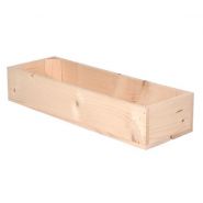 H1 - Caisse en bois - Simply à Box - L18 x H10 x P54 cm - Bois brut ou 6 coloris de lasure à l'eau_1