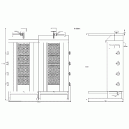 Machine à kebab gaz double POTIS Z GD4_1